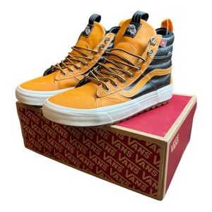 Vans Sk8-Hi Waterproof Insulated Skate Shoe - Glazed Ginger Brown SZ 10